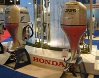 Le stand des moteurs Honda